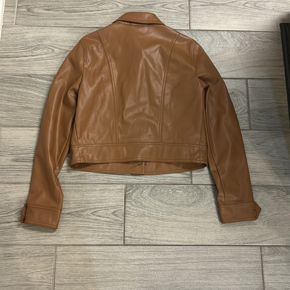 Anthropologie Katy Cropped Faux Leather Jacket - Picture 8 of 12